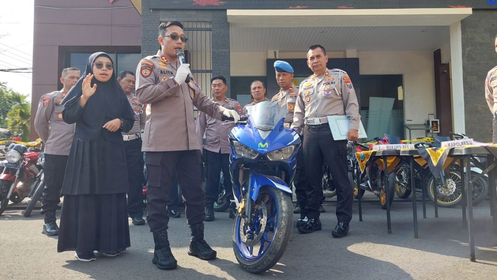 Polres Trenggalek Identifikasi Enam Motor Tak Bertuan Hasil Razia Konvoi Pendekar Silat di Trenggalek, Bisa Jadi Hasil Kejahatan