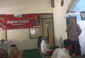 Gelar Jumat Curhat, Polres Kediri Kota Dapat Masukan dari Masyarakat, Salah Satunya Soal Ujian SIM