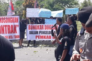 Massa GPI Tuding Banyak Kasus Dugaan Korupsi di Pemkab Blitar,  Ini Tuntutan dalam Aksi Mereka