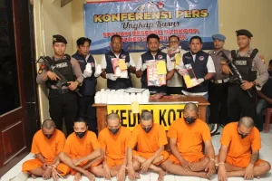 Bongkar Peredaran Narkoba, Satresnarkoba Polres Kediri Kota Tangkap Tujuh Pelaku