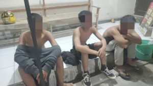 Polsek Mojoroto Amankan 4 Anggota Gangster, Meresahkan Warga Karena Mabuk, Menggeber Motor dan Bawa Sajam  