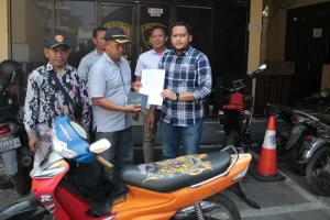 Tiga Tahun Hilang, Sepeda Motor warga Betet, Ngronggot, Nganjuk Ditemukan Kembali