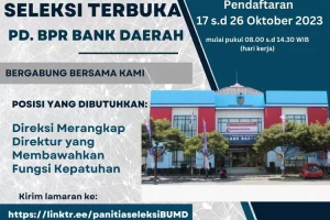 Anda Sedang Menganggur ? Silahkan Coba, Pemkab Kediri Buka Rekrutmen Direksi PD BPR Bank Daerah, Ini Syaratnya