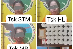 Polres Nganjuk Bekuk 2 Perempuan Pengedar Pil Koplo, Ini Identitasnya