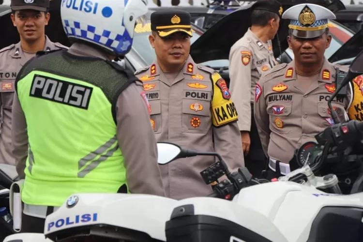 Polres Trenggalek Cek Kesiapan Ratusan Ranmor Dinas Pengamanan Pelaksanaan Pemilu