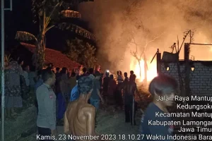 Kebakaran Menimpa Sebuah Kandang di Lamongan, 1 Sapi, 3 Kambing Ikut Terbakar, Ini Infonya 