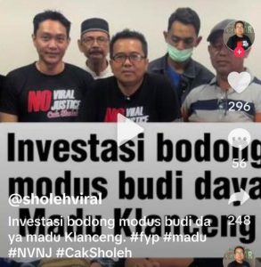 Soal Investasi Bisnis Madu Tawon Klanceng, Cak Sholeh Pengacara Kondang : Tersangka Harus Segera Ditangkap untuk Selamakan Uang Investor