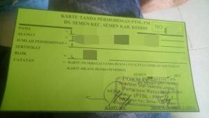 Sudah Akhir 2023, Sertifikat PTSL Belum Jadi, Warga Semen : Uangnya Kemana ?