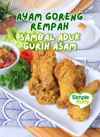 Resep Ayam Goreng Rempah Sambal Aduk Gurih Asam, Ide Lauk Harian yang Bikin Suami Tambah Sayang 