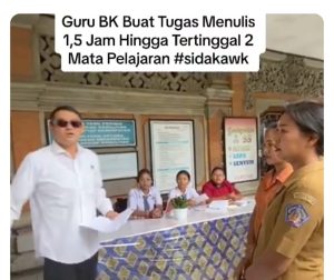 Viral di Medsos, Anggota DPD RI Arya Wedakarna Marahi Guru BK yang Hukum Siswa Menulis 1,5  Jam Karena  Terlambat  3 Menit