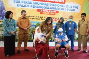 Pj Wali Kota Kediri Zanariah  Ajak Orang Tua Aktif Imunisasi Anak, Ini Pesannya dalam  Pencanangan Sub PIN Polio