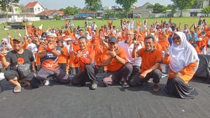 DPD PKS Kota Kediri Gelar Senam Bareng, Jaga Kebugaran Menuju Kemenangan Pemilu 2024  