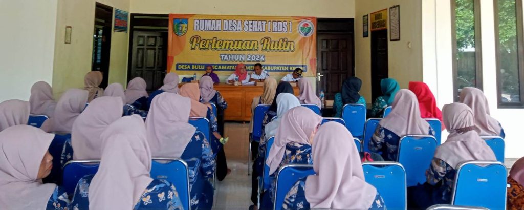 RDS di Desa Bulu Kecamatan Semen Gelar Rapat Rutin, Membahas Kesejahteraan dan Kesehatan Warga Khususnya Penanganan Stunting  