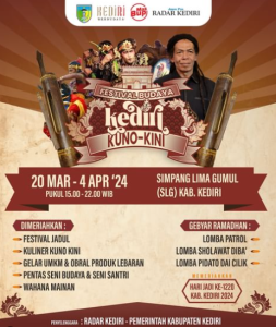 Poster Festival Budaya Kediri Kuno-Kini