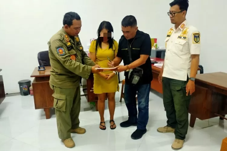 Menunggu Teman Kencan , Perempuan Muda Asal Madiun Terjaring Razia Gabungan di Eks Lokalisasi Gedangsewu Pare