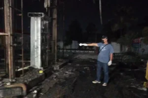 Polisi Masih Mencari Pemilik Mobil yang Terbakar di SPBU Kanigoro Kras