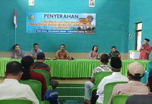 Ratusan Warga Desa Bulu Kecamatan Semen Kembali Terima Sertifikat Program PTSL, Ini Informasinya