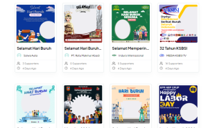 Kumpulan Link Twibbon Hari Buruh 1 Mei, Banyak Desain Menarik dan Lucu!