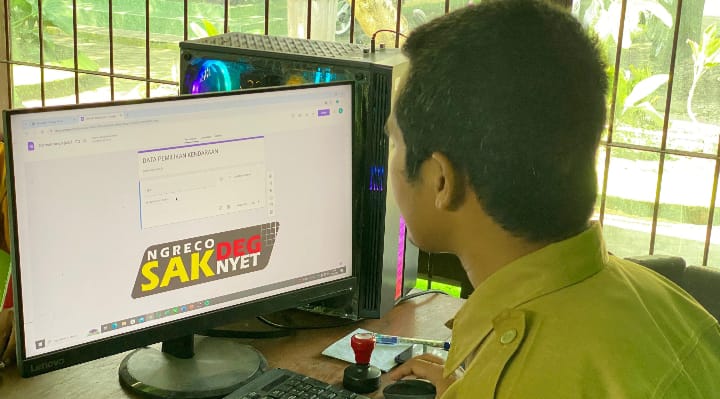 Pemerintah  Desa Ngreco Kecamatan Kandat Bikin Inovasi Manajemen Data, Namanya Program Data Sak Deg Sak Nye