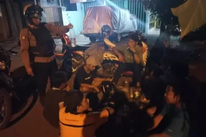 Polsek Mojoroto Bubarkan Puluhan Pendekar Silat Saat Patroli Jelang Sahur, Ini Infonya 