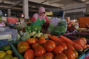 Setelah Lebaran, Harga Sayuran di Pasar Setono Betek Kota Kediri Justru Naik