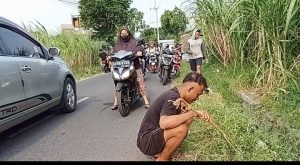 Sensasi Baru, Video Sebar Uang di  Pinggir Jalan di Kediri, Viral di Instagram, Pemburunya Sebabkan Kemacetan
