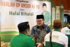 Hadir dalam Acara Tasyakuran Hari Lahir Ansor ke – 90, Ini Pesan yang Disampaikan Mas Dhito 