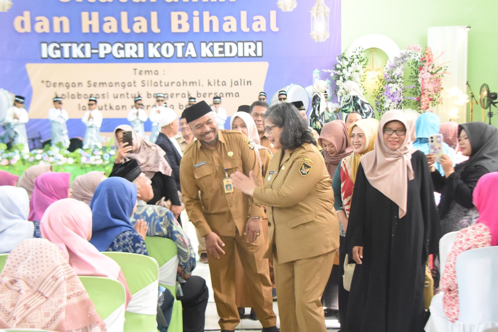 Pj Wali Kota Kediri Zanariah Silaturahmi dan Halal Bihalal Bersama IGTKI Kota Kediri