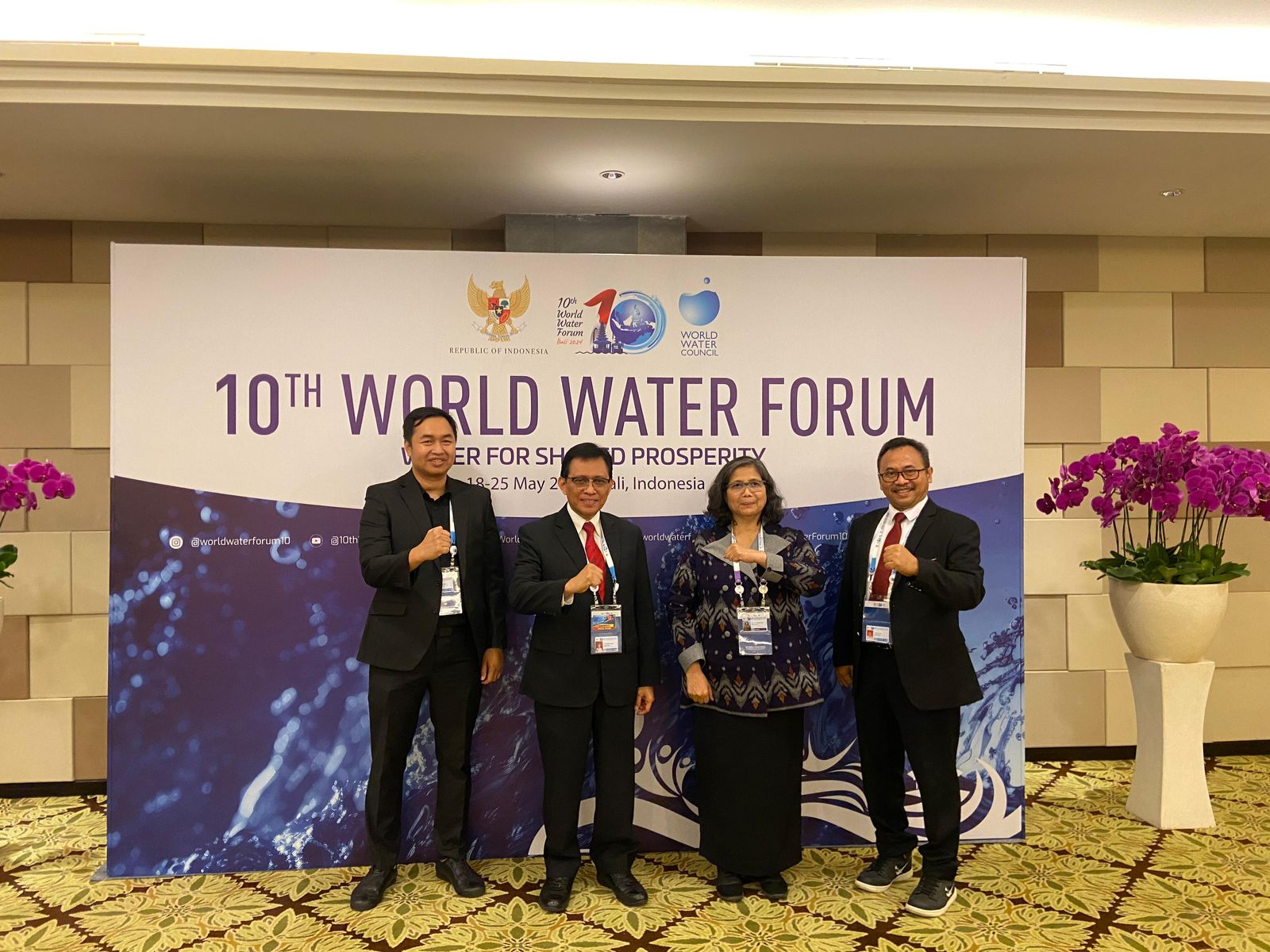 Pj Wali Kota Kediri Zanariah mengikuti pembukaan World Water Forum ke-10 di Bali