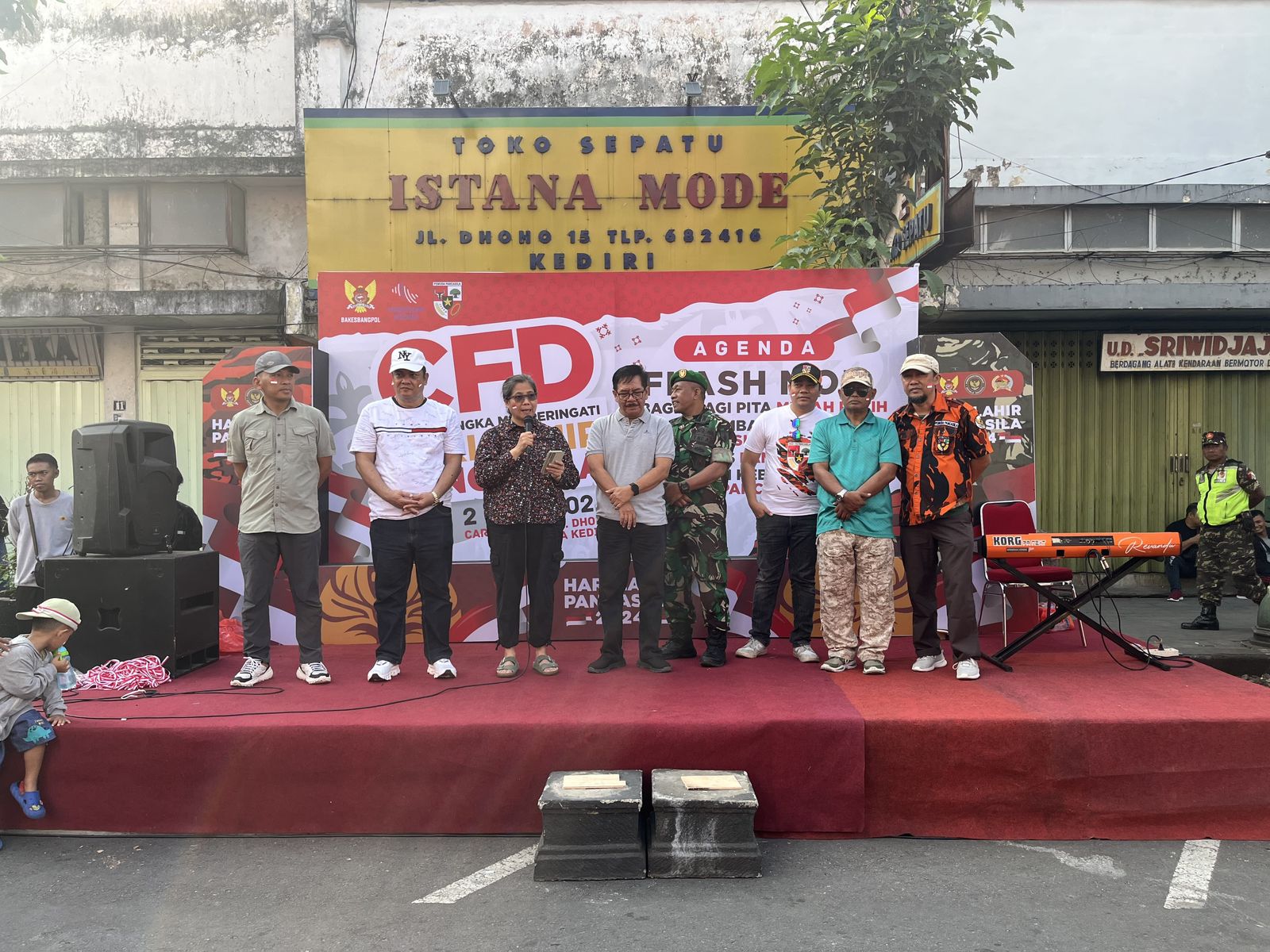 PJ Wali Kota Kediri Ikut Orasi Kebangsaan di CFD Jalan Dhoho