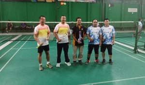 Jurnalis Kediri Ikuti Turnamen Badminton Guna Memeriahkan Hari Bhayangkara ke-78