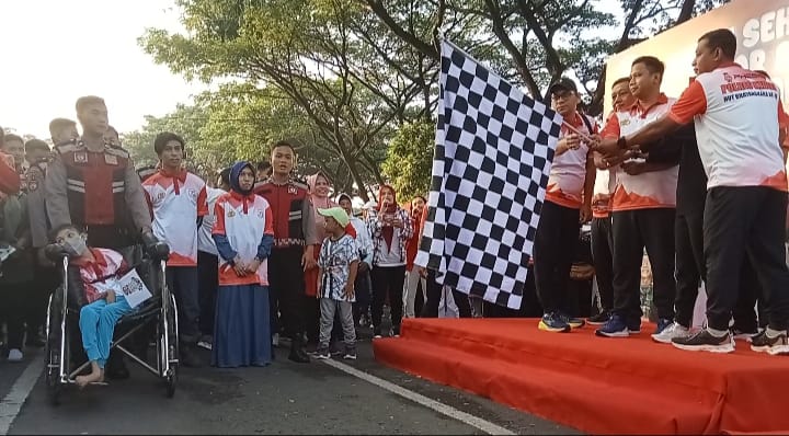 Jalan Sehat dan Bazar Meriahkan HUT Bhayangkara ke-78 di Simpang Lima Gumul, Ini Infonya