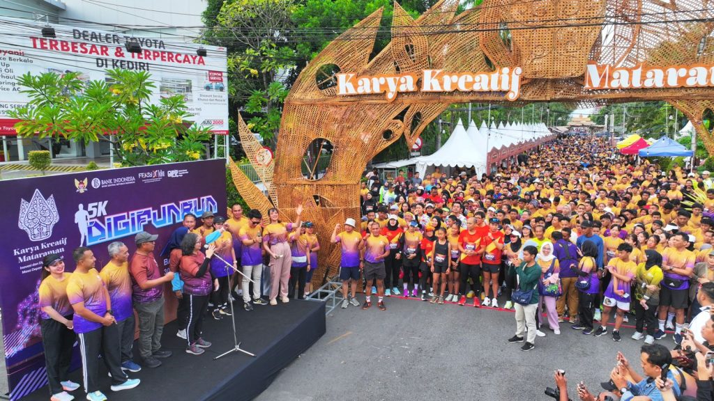 Pj Wali Kota Kediri Zanariah Berangkatkan dan Ikuti Digi Fun Run, Ini Infonya