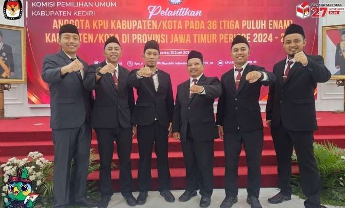 nanang qosim terpilih sebagai ketua KPU Kabupaten Kediri (