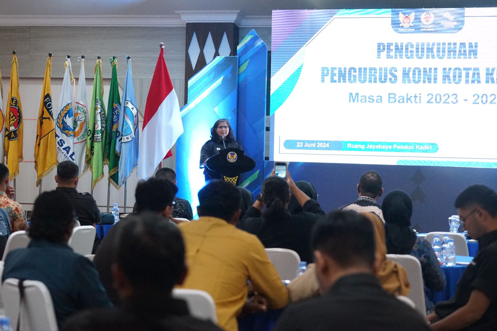 Hadir di Agenda Pelantikan Pengurus KONI Kota Kediri Masa Bakti 2023-2027