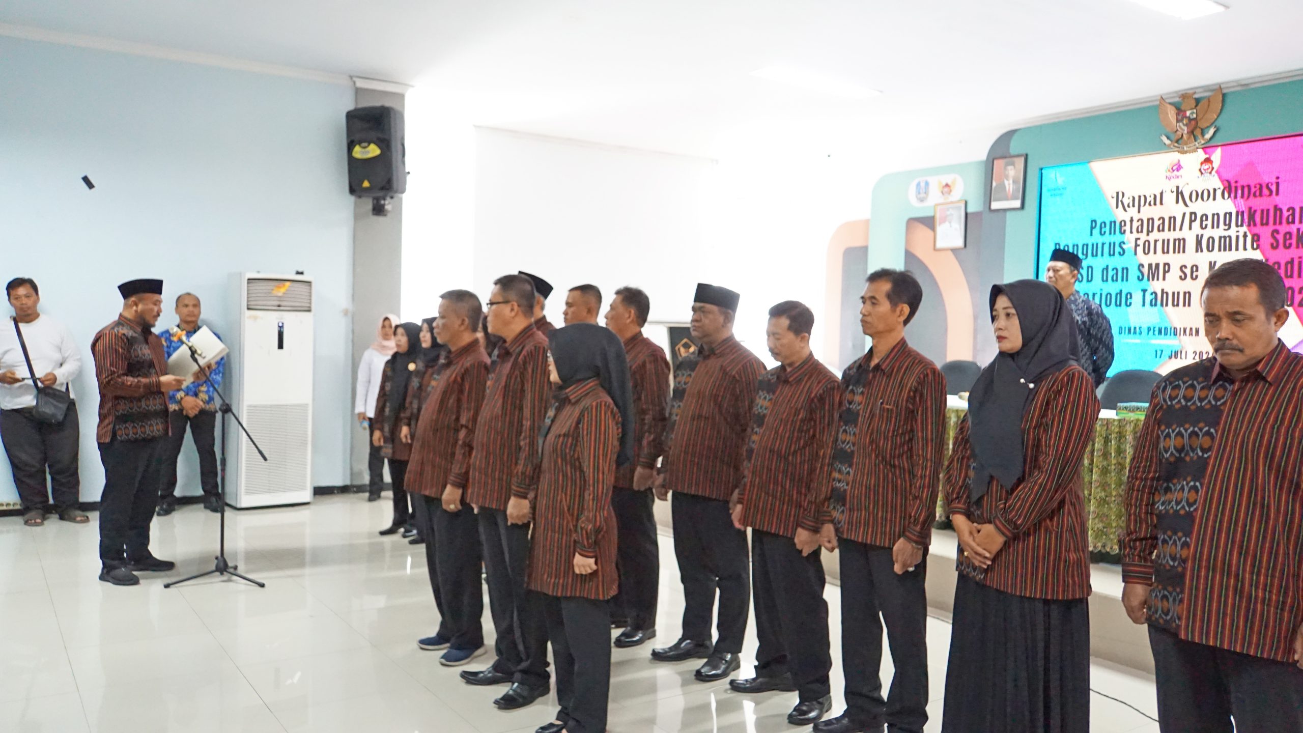 Dinas Pendidikan Kota Kediri Kukuhkan Pengurus Forum Komite SD dan SMP se-Kota Kediri