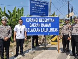 Upaya Pencegahan Kecelakaan Lalu Lintas, Satlantas Tulungagung Pasang 30 Papan Peringatan