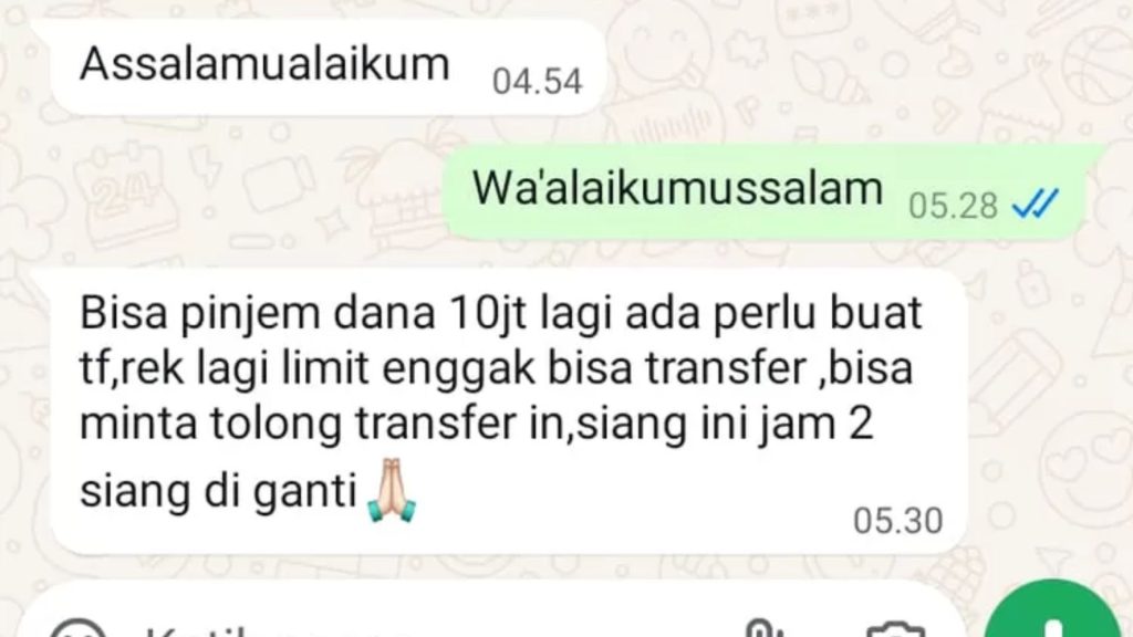 Kena Tipu! Nomor WA DPC Partai Gerindra Lamongan Dihack, Warga Terlanjur Kirim Uang Rp 10 Juta