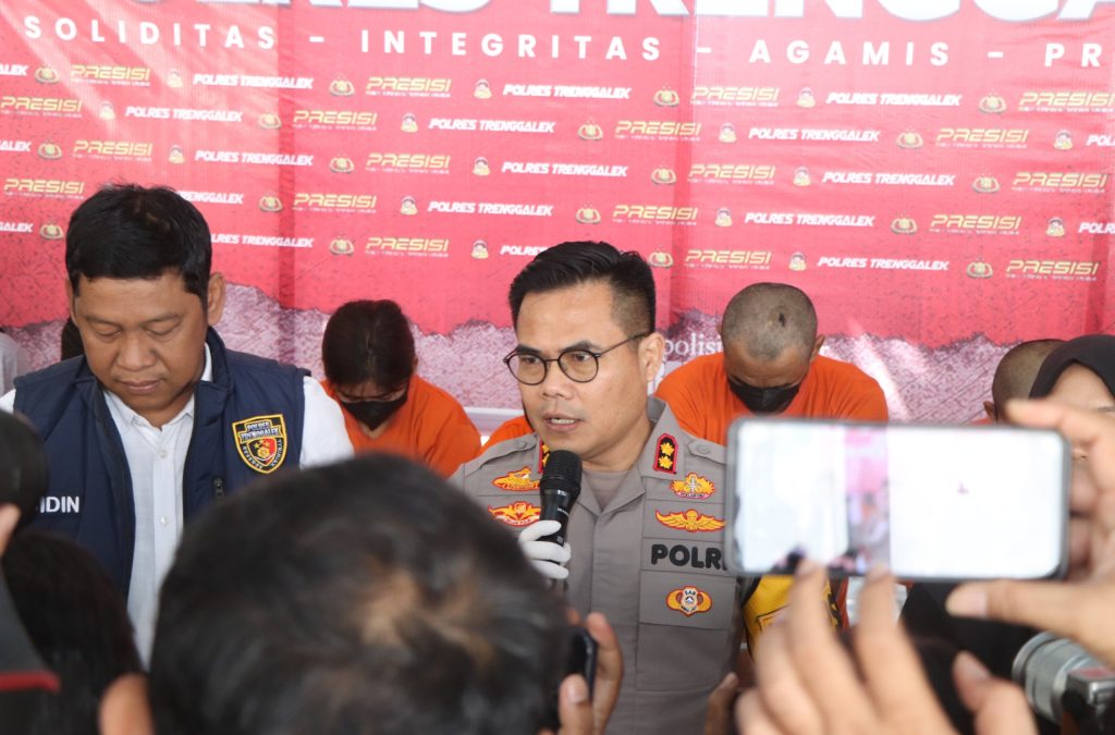 Polres Trenggalek Bekuk Komplotan Pembobl Toko Emas Lintas Provinsi, Ini Infonya