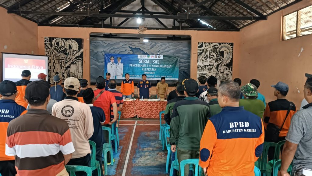 Satpol PP Kabupaten Kediri Gelar Sosialisasi, Cegah Kebakaran di Musim Kemarau