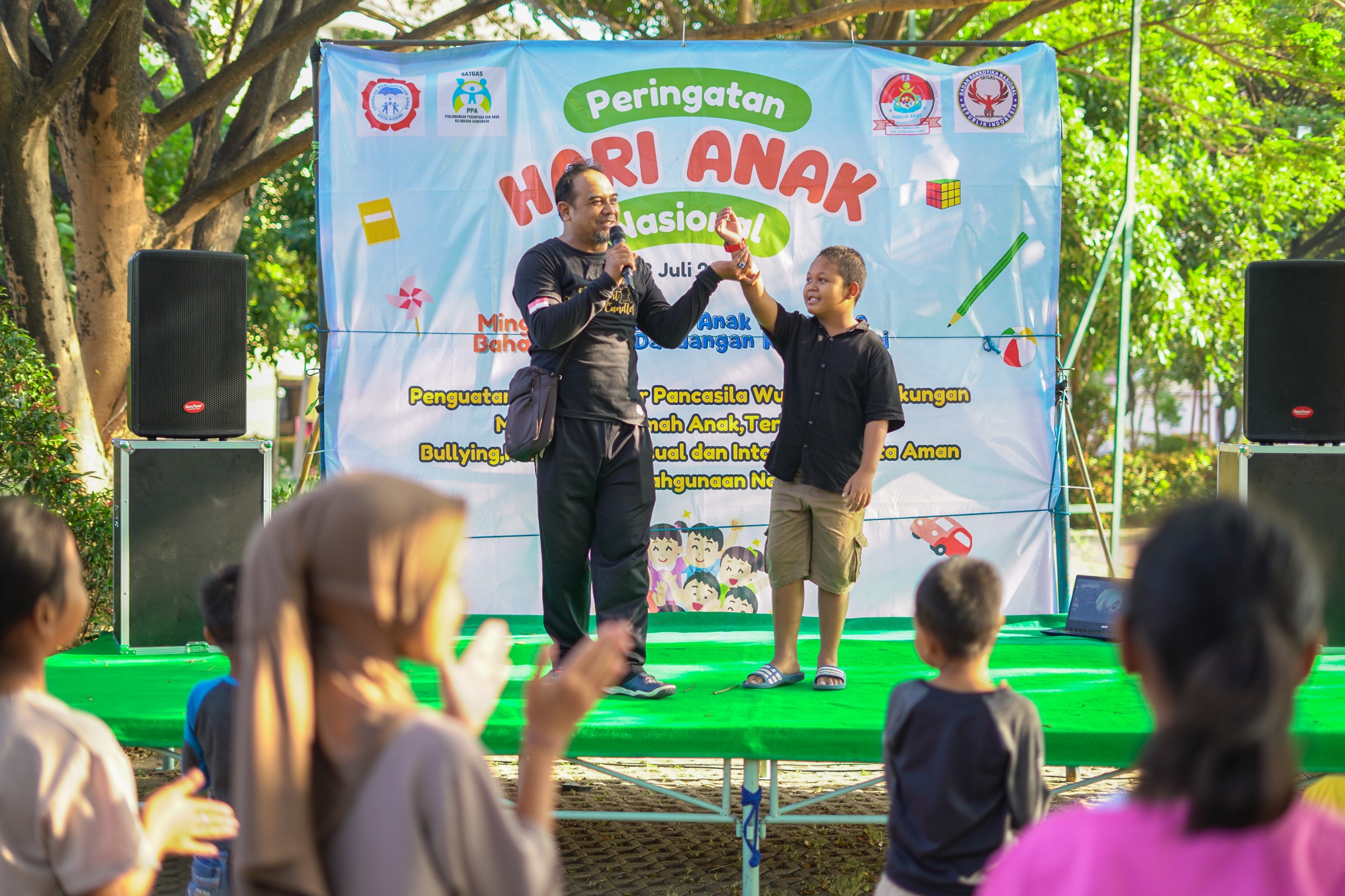 Minggu Bahagia di Rusunawa, Warnai Peringatan Hari Anak Nasional (HAN) di Kota Kediri