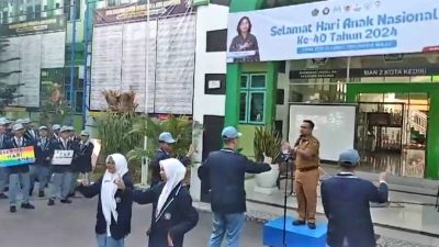 Apel Peringatan HAN 2024, Pemkot Kediri Melalui DP3AP2KB Sampaikan Pesan dan Harapan untuk Anak-Anak di Kota Kediri