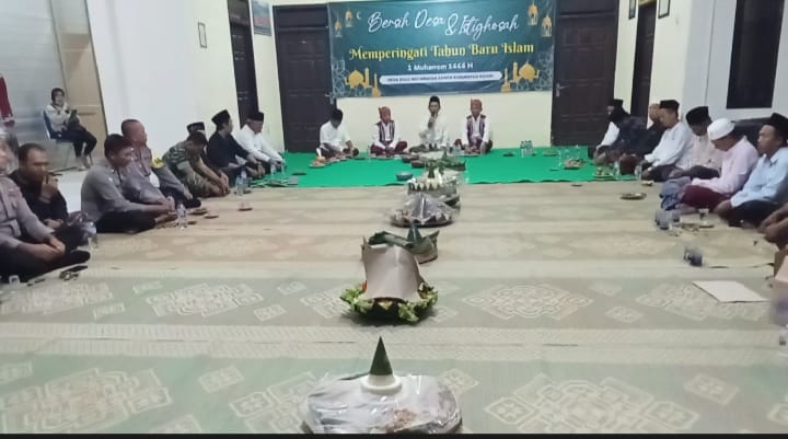 Menyambut Tahun Baru Islam, Pemerintah Desa Bulu. Kecamatan Semen Gelar Pawai dan Doa Bersama, Ratusan Tumpeng dan Ribuan Nasi Pincuk Disediakan