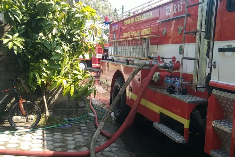 Gara-gara Kipas Angin, Rumah Warga Pagu, Kediri, Terbakar, Begini Kronologinya