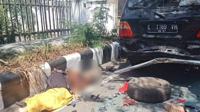 Tabrak Mobil Parkir di Jln Jaksa Agung Suprapto, Kediri, Guru PAUD Meningal Dunia