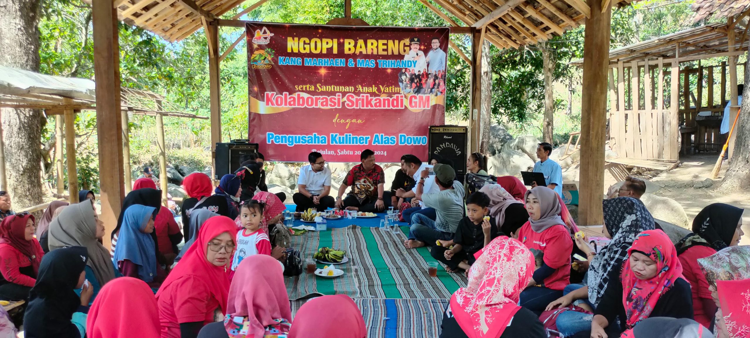 Srikandi GM Gelar Santunan Anak Yatim dan Ngopi Bareng di Bajulan, ini Kata Marhaen Djumadi