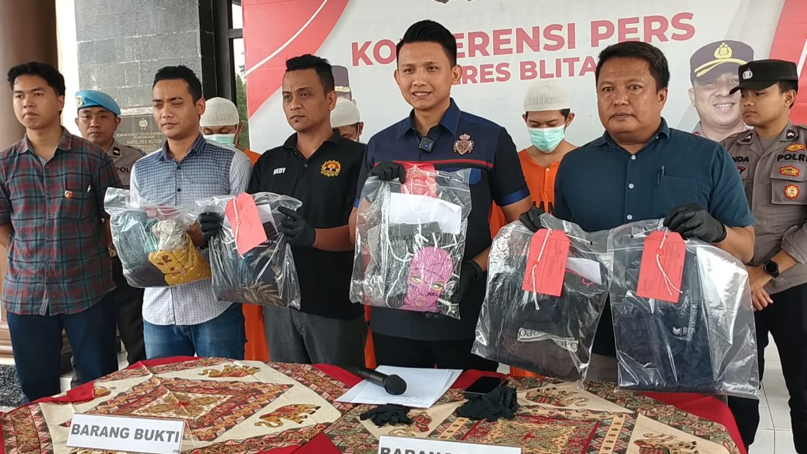 Pesta Miras, 4 Empat Pemuda Ngandang di Polres Blitar