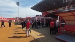 Jelang Laga Arema FC Melawan Dewa United FC, Tim Risk Management Mabes Polri Cek Stadion Supriyadi, Blitar