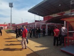 Jelang Laga Arema FC Melawan Dewa United FC,  Tim Risk Management Mabes Polri Cek Stadion Supriyadi, Blitar