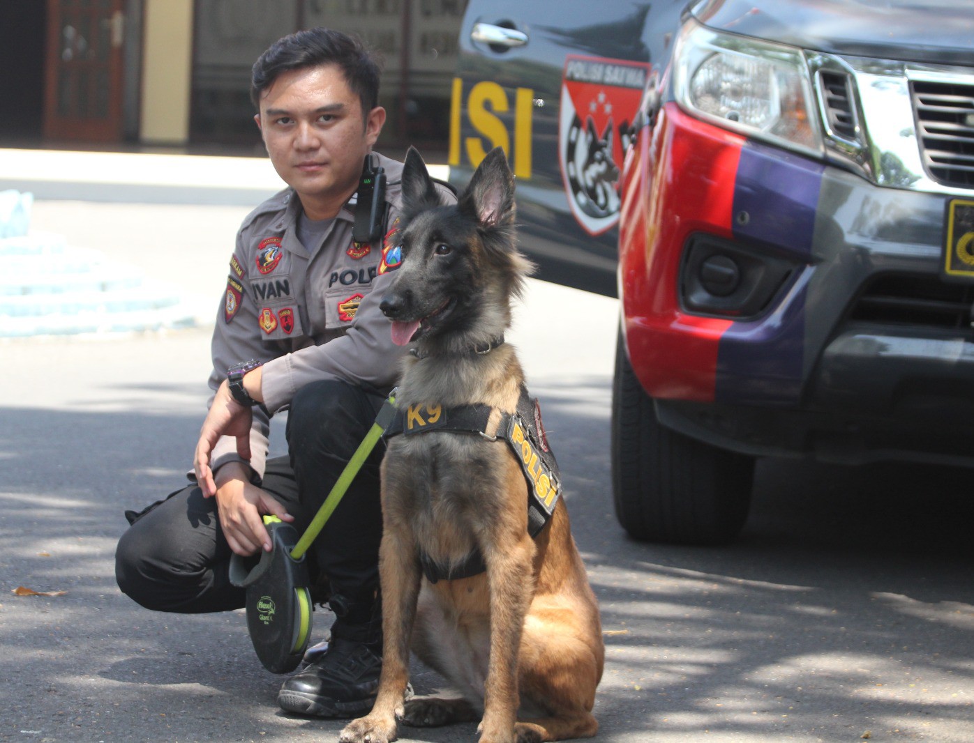 Ini cara Unit K9 Sat Samapta Polres Kediri Rawat Anjing Pelacak